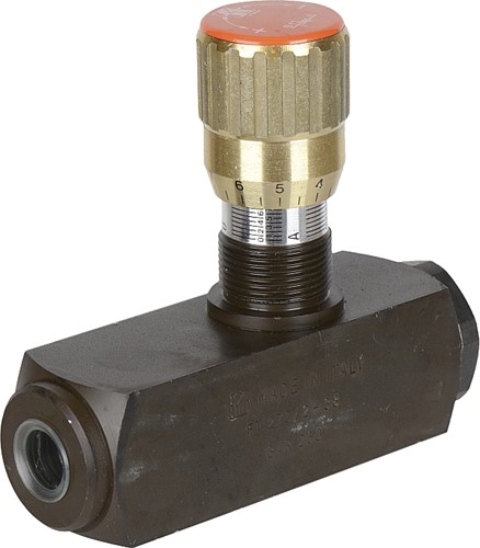 DRUKGECOMPENSEERDE SMOORVENTIEL 3/8" 0-25 L/M TOGNELLA