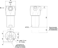 PERSFILTER RVS 3/8" NPT 3 µm MICROVEZEL 4 L/M-2