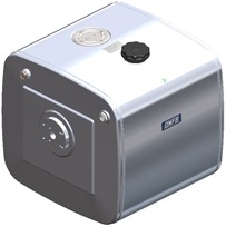 HYDRAULIEKTANK ALUMINIUM 250 LTR 625×680×650 + MONTAGEPLAAT VOOR OMFB KIPVENTIEL