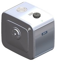 HYDRAULIKTANK ALUMINIUM 200 LTR 640*710*500 + MONTAGEPLATTE FÜR OMFB KIPPVENTIL