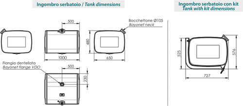 BRANDSTOFTANK ALUMINIUM 300 LITER 480*650*1000 -2