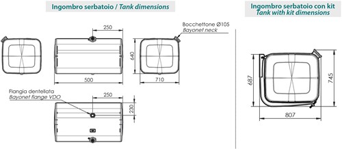 BRANDSTOFTANK ALUMINIUM 200 LITER 640*710*500 -2