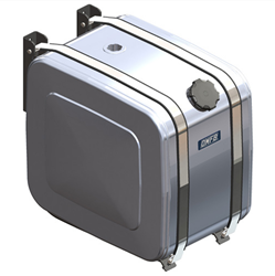 FUEL TANK ALUMINIUM 200 LITER 640*710*500