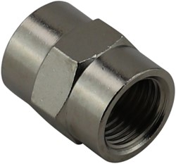 MUFFE 1/4" MESSING VERNICKELT