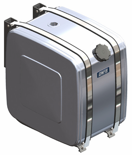 DIESELTANK ALUMINIUM 550 LTR 700*700*1200 (EINFÜLLSTUTZEN IN RUNDE UNTER 55°)