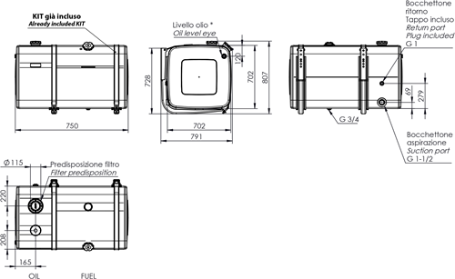 KOMBITANK ALUMINIUM 200+140 LTR 700×700×750-2
