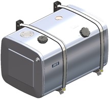 COMBITANK ALUMINIUM 260+170 LTR 625×680×1100