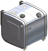 COMBITANK ALUMINIUM 150+150 LTR 700*700*700