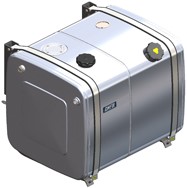 COMBITANK ALUMINIUM 200+200 LTR 700×700×900