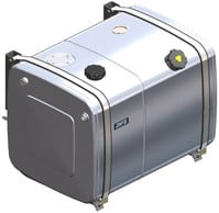 COMBITANK ALUMINIUM 240+200 LTR 700*700*1000