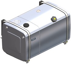 COMBITANK ALUMINIUM 400+200 LTR 700×700×1300