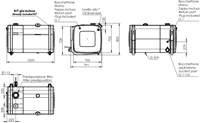 COMBITANK ALUMINIUM 400+200 LTR 700×700×1300-2
