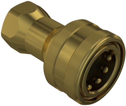 SNELKOPPELING MESSING HNV 1 FEMALE BSPP 1" (ISO 7241-1 SERIE "B")
