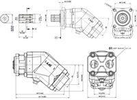 KOLBENMOTOR OMFB HPM3 108CC DIN 5462 8x32x36 (ISO 14)-2