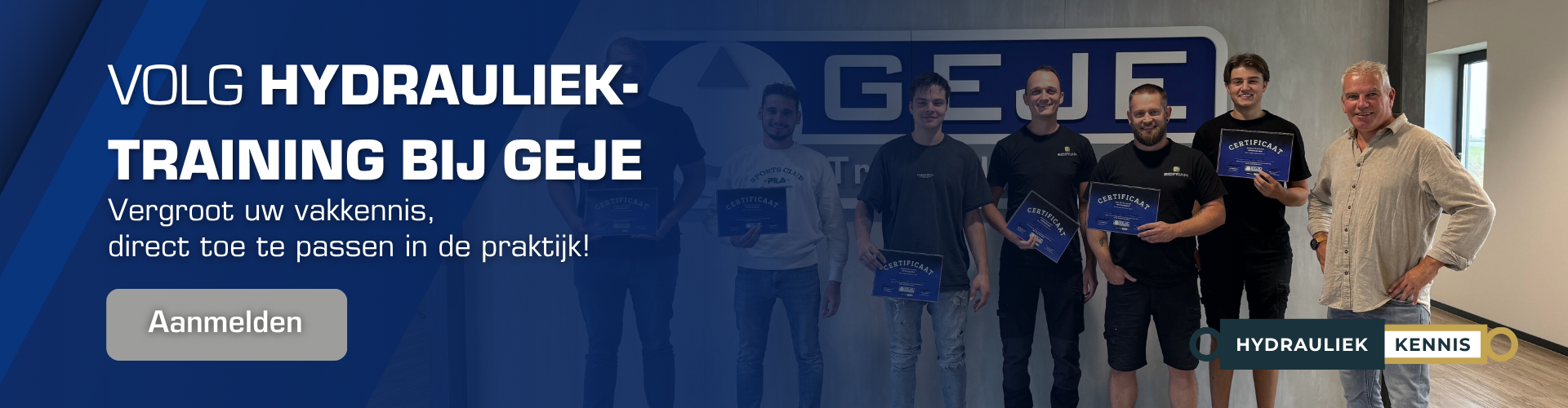 Hydrauliektraining banner
