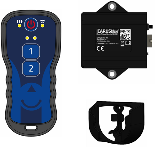 HANDZENDER GEJE TM200 + GEJE R-BASIC ONTVANGER EN HOUDER