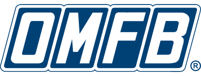 OMFB logo - Italian manufacturer of hydraulic systems.