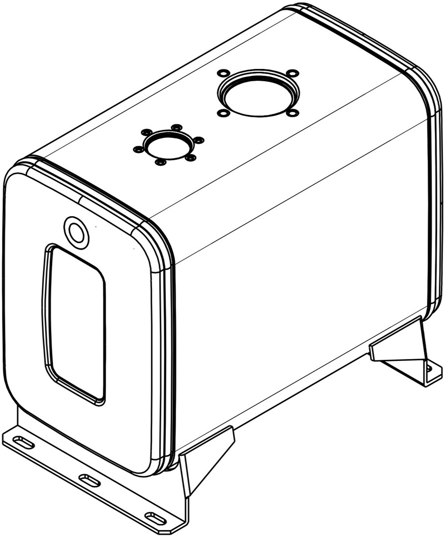 HYDRAULIC TANK STEEL 40 LITER GEJE.NL