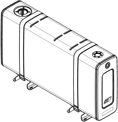 HYDRAULIEKTANK ALUMINIUM 200 LTR 638*270*1260