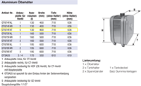 HYDRAULIKTANK ALUMINIUM 150 LTR 636×718×400 + EDBROPLATTE LINKS+RECHTS-3