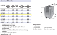 HYDRAULIKTANK ALUMINIUM 200 LTR 636×718×500 + EDBRO PLATTE RECHTS-3