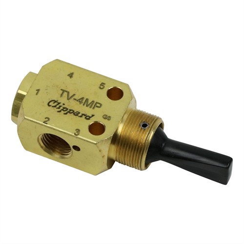 CLIPPARD PNEUM. 5/3 TUIMELSCHAKELAAR 1/8" 