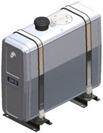 HYDRAULIC TANK ALUMINIUM 130 LTR 289*645*800