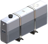 HYDRAULIEKTANK ALUMINIUM 230 LTR 289*645*1450