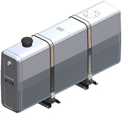 HYDRAULIEKTANK ALUMINIUM 230 LTR 289*645*1450