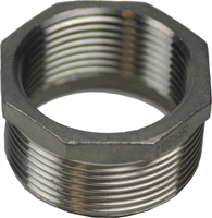 REDUZIERSTÜCK 1 1/2" AG - 1 1/4" IG NIEDERDRUCK EDELSTAHL