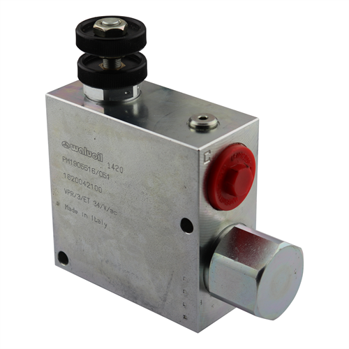 DREI-WEGE STROMREGELVENTIL STAHL 150/90 LTR 350 BAR